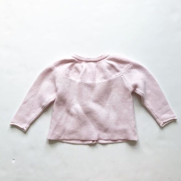 Angel dear pink knit cardigan EUC 6-12 months - Picture 4 of 4